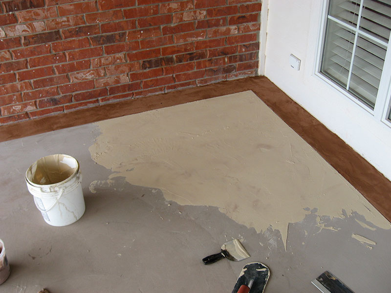 patio before